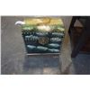 Image 3 : PINE ENDTABLE AND PAINTED TRUNK - SHIP  MOTIF