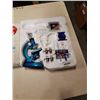 Image 3 : MICROSCOPE AND VINTAGE BARBIE CASE WITH DOLLS AND ACCESSORIES