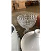 Image 3 : CAKE AND CUPCAKE TRANSPORTERS, GLASS PEDESTAL BOWL AND LIDDED SERVING DISH