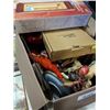 Image 3 : BOX OF ESTATE COLLECTIBLES AND 2 SIGNED OIL PAINTINGS