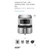 Image 1 : Insignia Air Fryer - 4.8L - Stainless Steel - Working, Retail $219.99