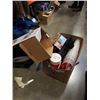 Image 1 : 3 BOXES OF ESTATE GOODS, PLASTIC CONTAINERS, DRINK COOLER