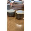 Image 9 : 72 PIECES OF ROSENTHAL SELB GERMAN AIDA CHINA SET AND 10 GOBLETS - 5 PLACE SETTING SERVING FOR 12, D