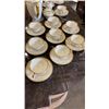 Image 2 : 39 PIECE TEA SERVICE ROSENTHAL SELB GERMAN AIDA CHINA  - 17 TEACUPS, 18 SAUCERS, TEA POT W/ LID, COF