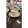 Image 4 : 39 PIECE TEA SERVICE ROSENTHAL SELB GERMAN AIDA CHINA  - 17 TEACUPS, 18 SAUCERS, TEA POT W/ LID, COF