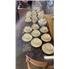 Image 9 : 39 PIECE TEA SERVICE ROSENTHAL SELB GERMAN AIDA CHINA  - 17 TEACUPS, 18 SAUCERS, TEA POT W/ LID, COF