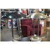 Image 2 : 2 RETRO METAL TABLE LAMPS