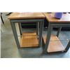 Image 2 : PAIR OF METAL FRAME ENDTABLES