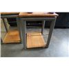 Image 3 : PAIR OF METAL FRAME ENDTABLES