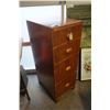 Image 1 : WOOD 4 DRAWER CABINET WITH 2 FILING DRAWERS