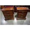 Image 1 : PAIR OF AMERICAN DREW 3 DRAWER NIGHTSTANDS