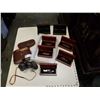 Image 1 : LOT OF WINE CORKSCREWS MULTITOOLS AND POCKET KNIVES IN CASES AND BIRKS 7 X 35 BINOCULARS