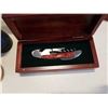 Image 4 : LOT OF WINE CORKSCREWS MULTITOOLS AND POCKET KNIVES IN CASES AND BIRKS 7 X 35 BINOCULARS