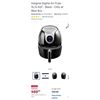Image 1 : Insignia Digital Air Fryer - 5L/5.3QT - Black - Working, Retail $149.99