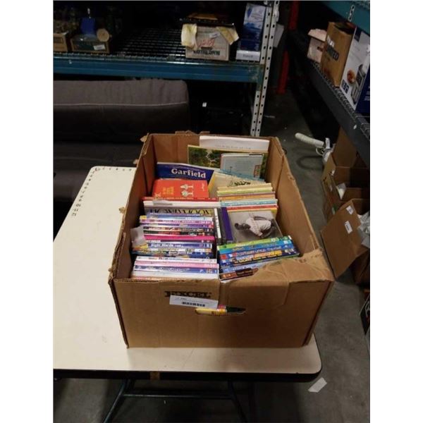 BOX OF DVDS,CDS AND VINTAGE COMIC BOOKS