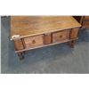 Image 2 : RUSTIC 4 DRAWER COFFEE TABLE AND 2 DRAWER ENDTABLE