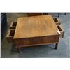 Image 4 : RUSTIC 4 DRAWER COFFEE TABLE AND 2 DRAWER ENDTABLE