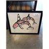 Image 1 : ORCAS FIRST NATIONS PAINTING SIGNED 09/89