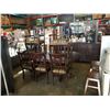 Image 1 : MAHOGANY CLAWFOOT DINING TABLE WITH 8 CHAIRS