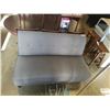 Image 3 : GREY UPHOLSTERED BUTTONBACK BENCH
