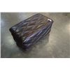 Image 2 : LEATHER LOOK ROLLING OTTOMAN