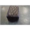 Image 3 : LEATHER LOOK ROLLING OTTOMAN