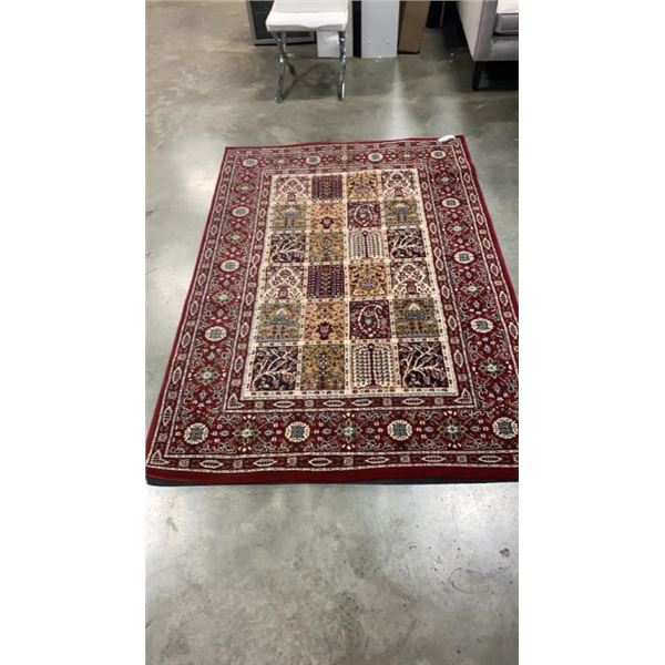 RED AREA CARPET 76 X 52 INCH