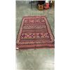 Image 1 : RED AND BLUE AREA CARPET 92 X 56 INCH