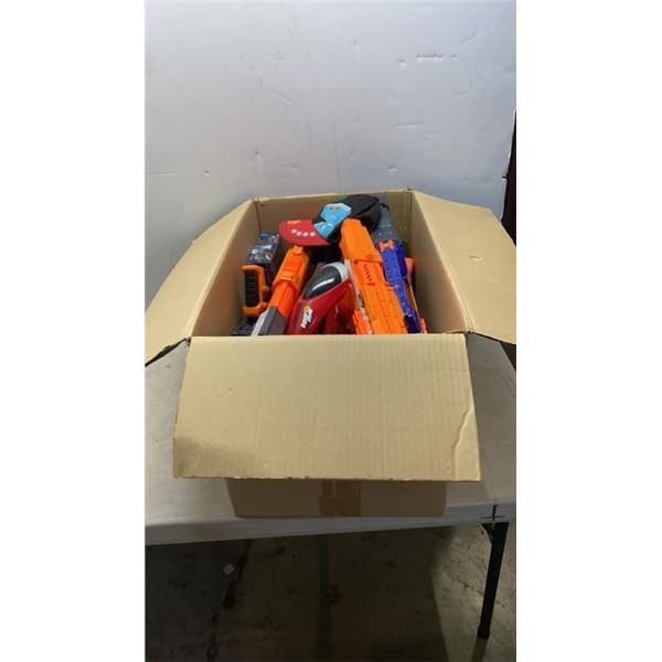 BOX OF NERF GUNS