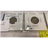 Image 2 : 4 CANADIAN SILVER DIMES 1928, 1929, 1930, 1931 .800 SILVER