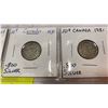 Image 3 : 4 CANADIAN SILVER DIMES 1928, 1929, 1930, 1931 .800 SILVER