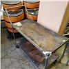Image 1 : 2 TIER 4 WHEEL CART WITH HANDLE