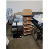 Image 1 : ROLLING RETAIL DISPLAY SHELF AND METAL RETAIL DISPLAY STAND