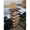 Image 2 : ROLLING RETAIL DISPLAY SHELF AND METAL RETAIL DISPLAY STAND