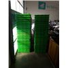 Image 1 : 2 STACKS OF GREEN BINS - VARIOUS QUALITY, SOME BROKEN