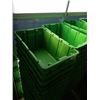 Image 2 : 2 STACKS OF GREEN BINS - VARIOUS QUALITY, SOME BROKEN