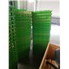 Image 1 : 2 STACKS OF GREEN BINS - VARIOUS QUALITY, SOME BROKEN