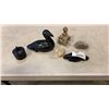Image 1 : SIGNED SOAPSTONE BIRD WITH OTHER FIGURES