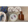 Image 2 : AUSTRIAN AND ENGLISH CHINA WITH SMALL STEINS AND LEATHER WRAPPED FLASK