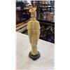Image 11 : 3 EASTERN FIGURES AND POTTERY AND WOOD FIGURES