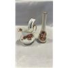 Image 1 : PARAGON ELIZABETH ROSE CREAMER AND CROWN DEVON VASE