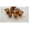 Image 2 : 7 PC BROWN GLAS DECANTER SET