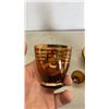 Image 3 : 7 PC BROWN GLAS DECANTER SET