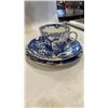 Image 2 : ROYAL CROWN DERBE - FOUR 3 PIECE CUP AND SAUCER SETS AND CREAM AND LIDDED SUGAR