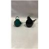 Image 3 : 5 ART GLASS BIRDS, 3 SIGNED AND ART GLASS CAT NYBRO SWEDEN