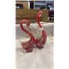 Image 1 : 2 MURANO ART GLASS SWANS