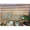 Image 1 : LOT OF PINWHEEL CRYSTAL, HEAVY CUT CRYSTAL BOWL, STAINLESS COASTERS, ETC