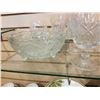 Image 2 : LOT OF PINWHEEL CRYSTAL, HEAVY CUT CRYSTAL BOWL, STAINLESS COASTERS, ETC