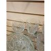 Image 4 : LOT OF PINWHEEL CRYSTAL, HEAVY CUT CRYSTAL BOWL, STAINLESS COASTERS, ETC