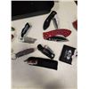 Image 3 : TRAY OF KNIVES - FIXED BLADE, FOLDING POCKET KNIVES
